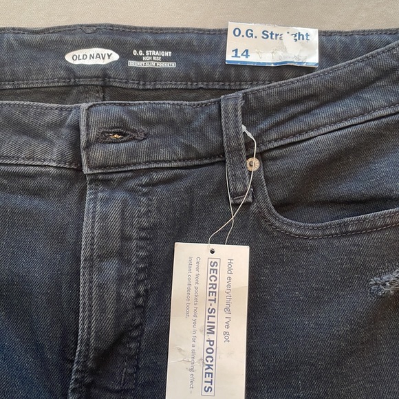 O.G. Straight High Rise Black Jeans - Picture 6 of 6